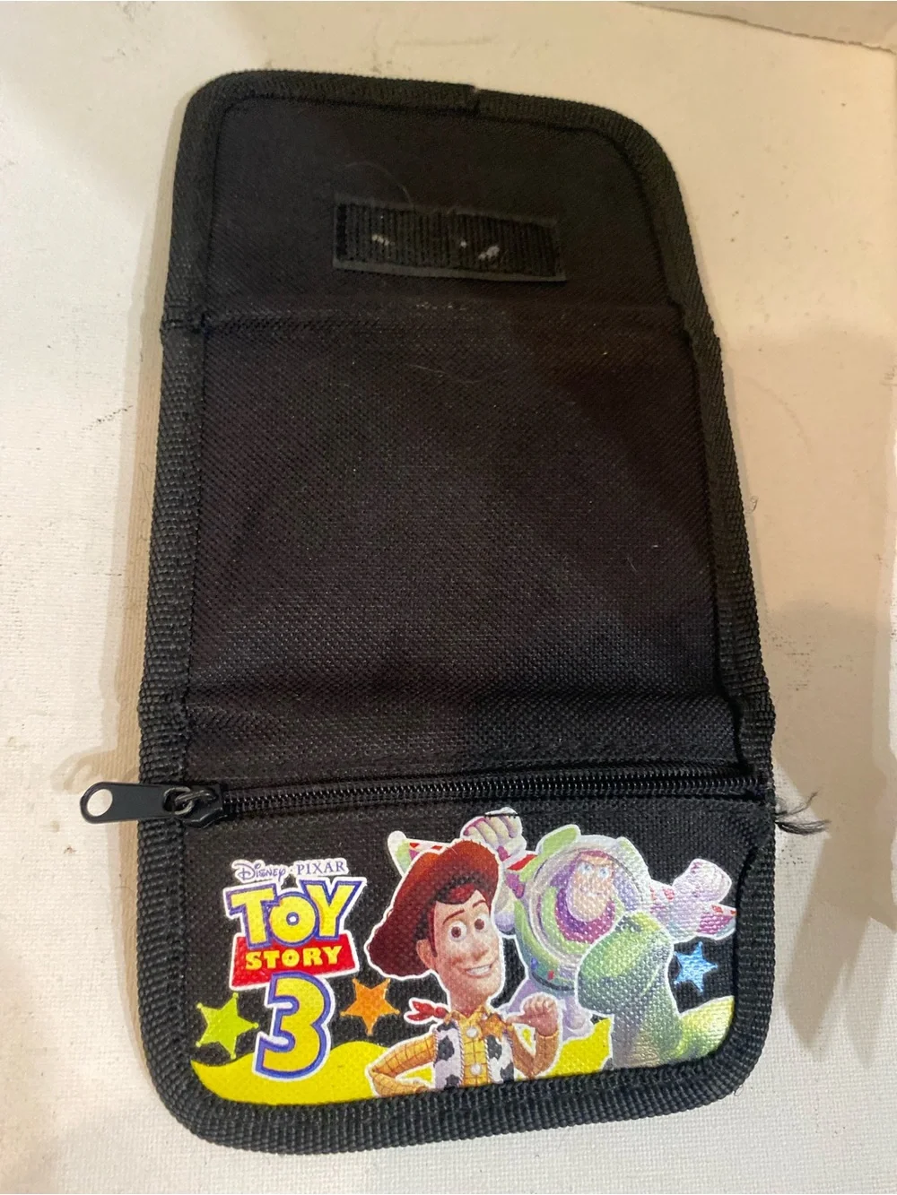 Disney Black Toy Story 3 Kids Trifold Wallet with Character Print